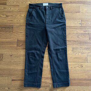 Everlane The Slim-Leg Crop High-Rise Jeans Black Women’s Size 8